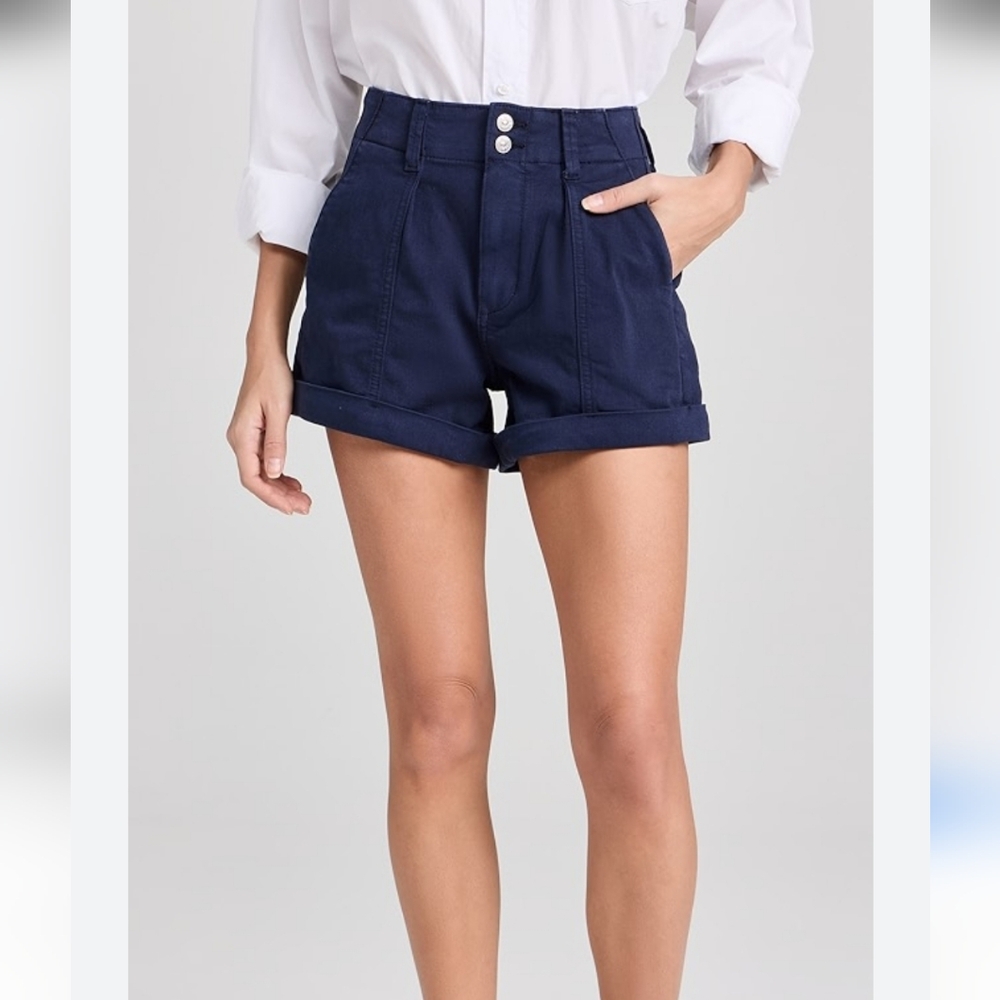 Paige Brooklyn Short With Cuff Vintage Navy